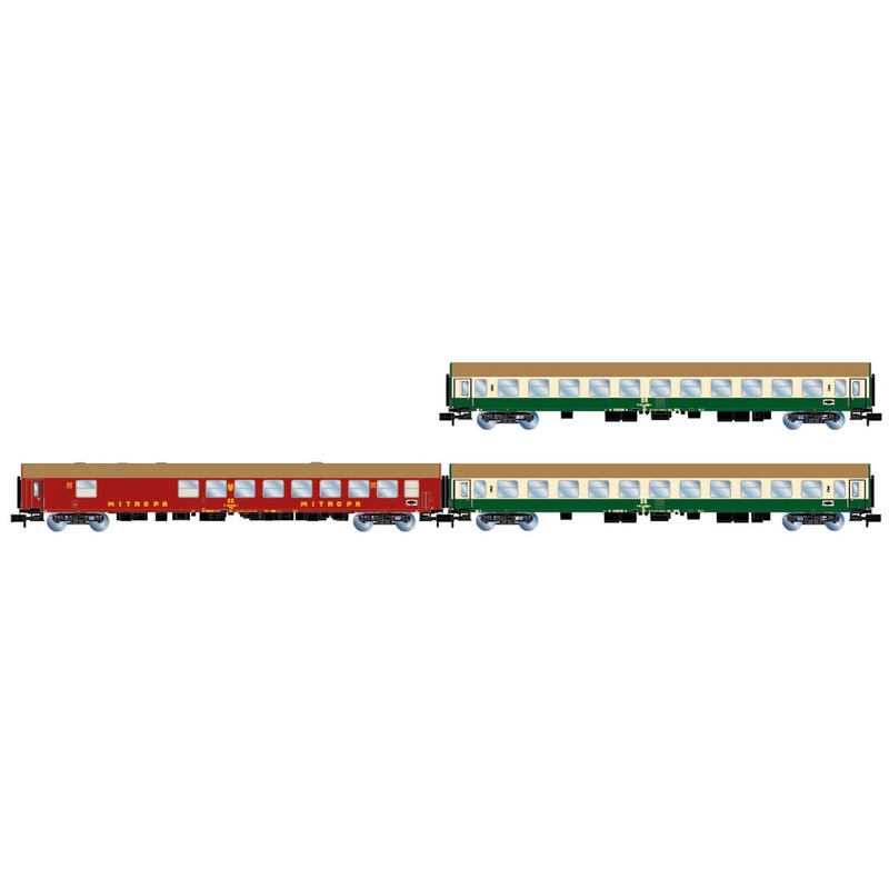 Passenger Car Set Passenger Car D242 Paris  Berlin  Warszawa DR Ep.IV 3-part