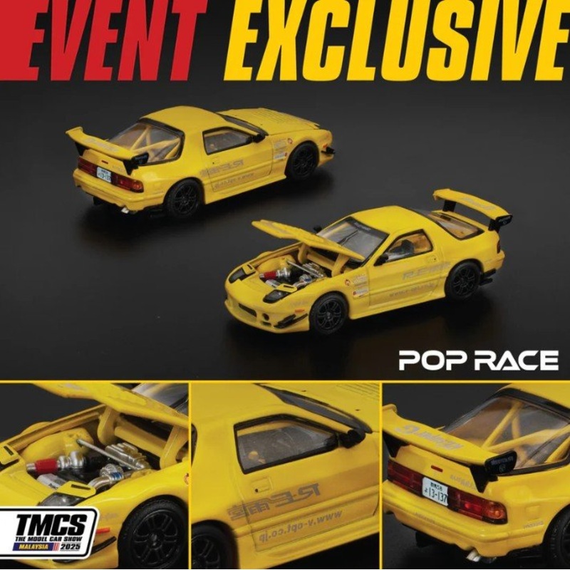 Pop Race 1:64 Mazda RX7 FC3S Re-Amemiya TMCS 2025 Exclusive