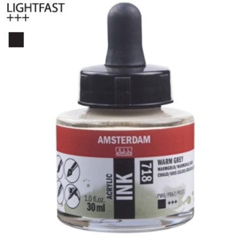 Amsterdam Acrylic Ink # 718 Warm Grey