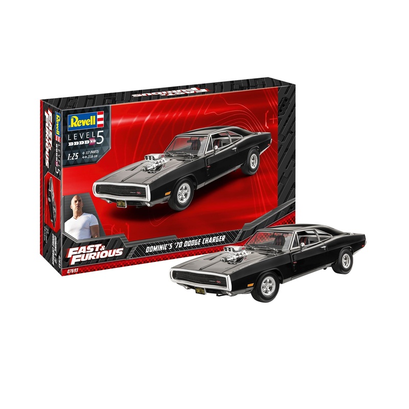 Fast and the Furious 1970 Dom’s Dodge Charger 1/24 #7693 by Revell