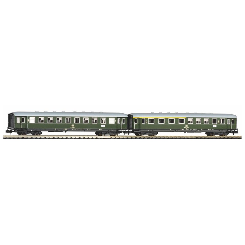 Passenger car set apron train wagons 1./2. Kl and 2nd Kl DB Ep.IV 2-part