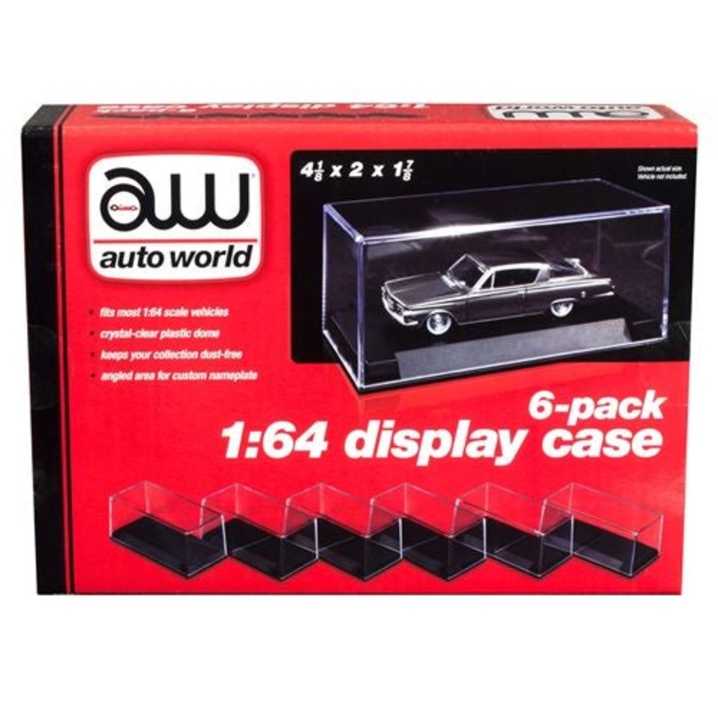 Auto World Display Case (6 Pack) 4.25x2x1.875 – AWDC008/12