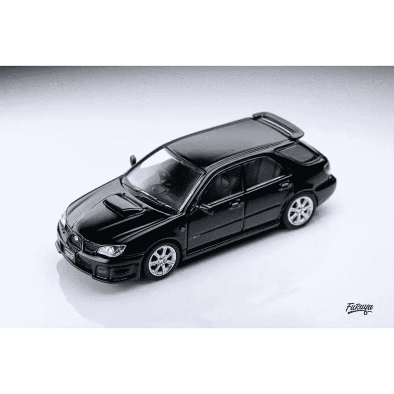 Furuya 1:64 Subaru Impreza WRX STi 9th GEN Wagon Black w/ Roof Box