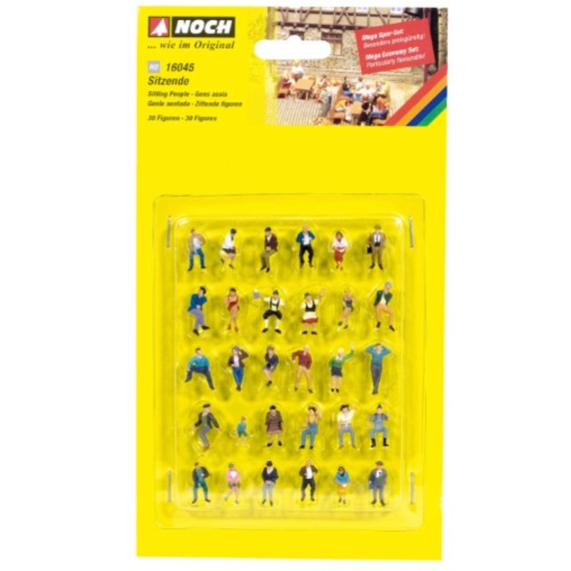 Noch Mega Economy Set 16045 – Sitting People – HO