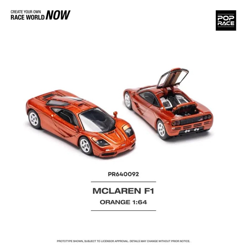 Pop Race 1:64 McLaren F1 Orange