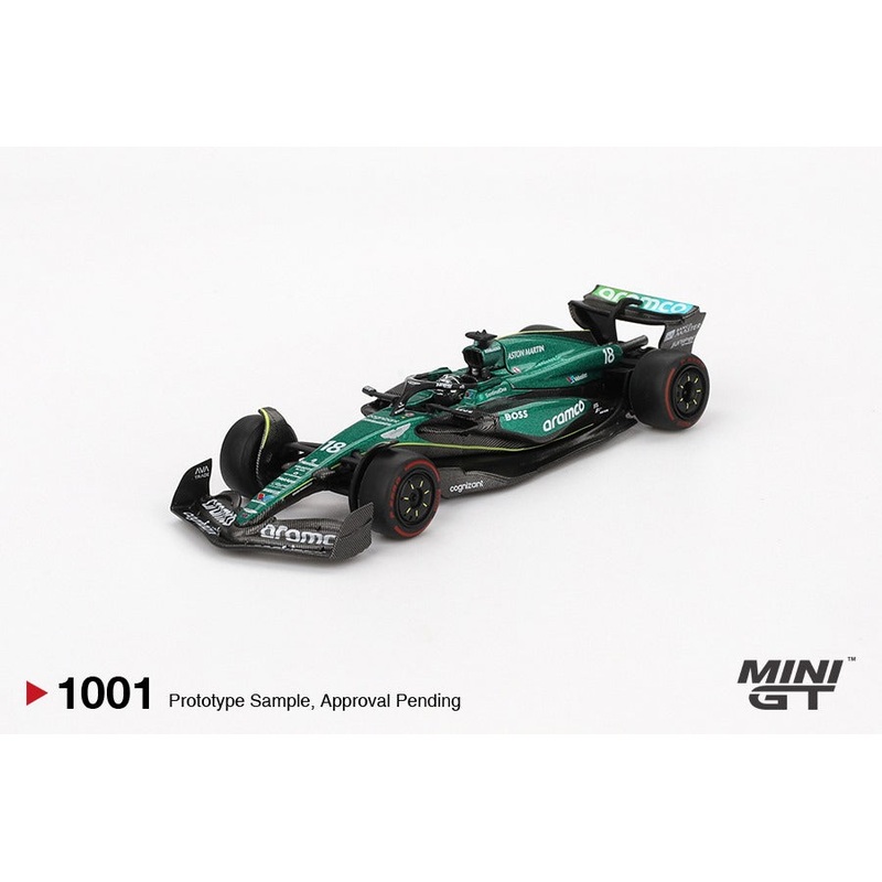 (PRE-ORDER) Aston Martin 1:64 AMR24 #18 Lance Stroll 2024 F1 2024 Bahrain GP MGT01001-L