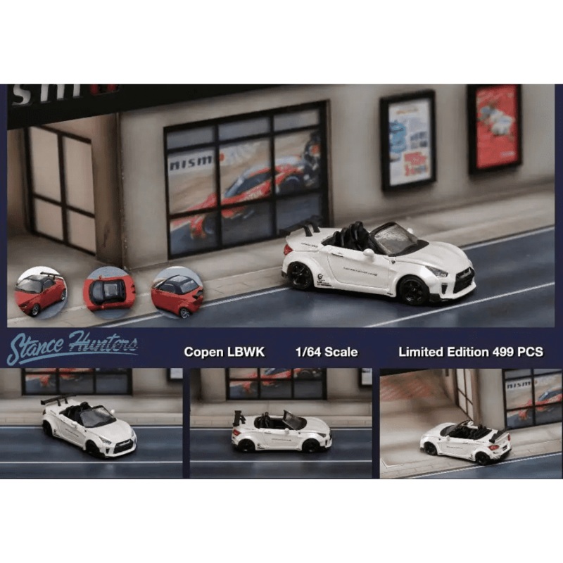 Stance Hunters 1:64 LBWK Daihatsu Copen White
