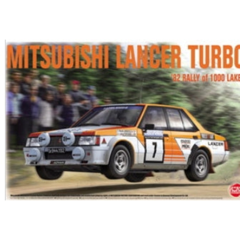PN24018 Platz  nunu 1:24 Mitsubishi Lancer Turbo 1982 1000 Lakes Rally[Plastic model]