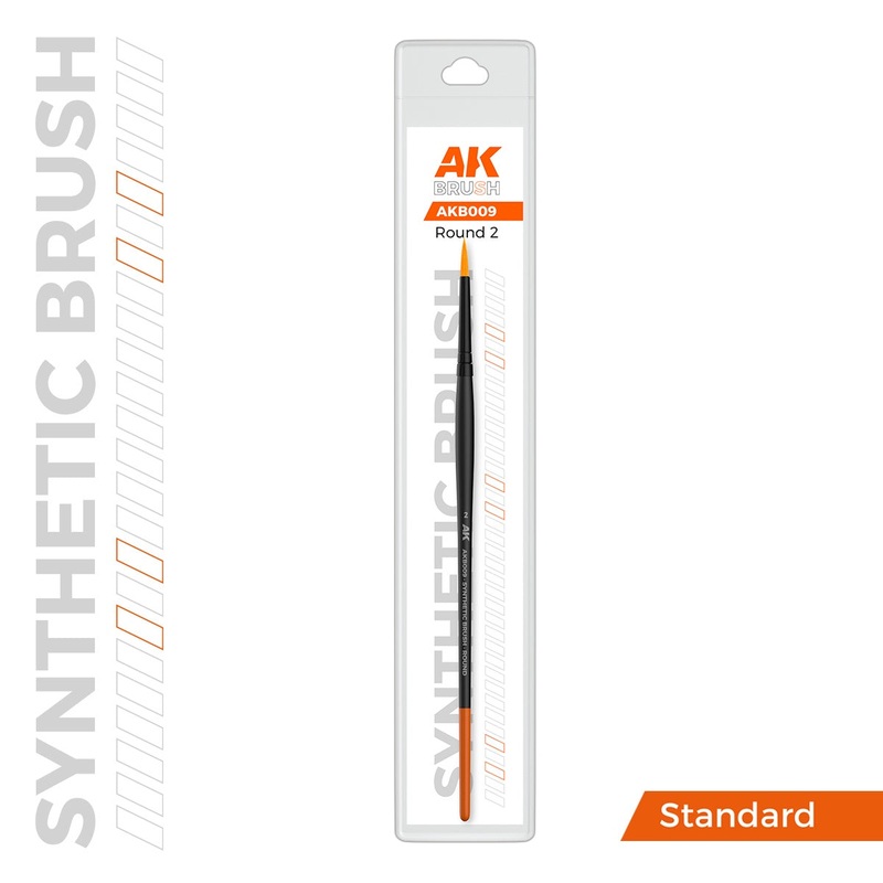AK Interactive Synthetic Brush Round 2 – AK-B009