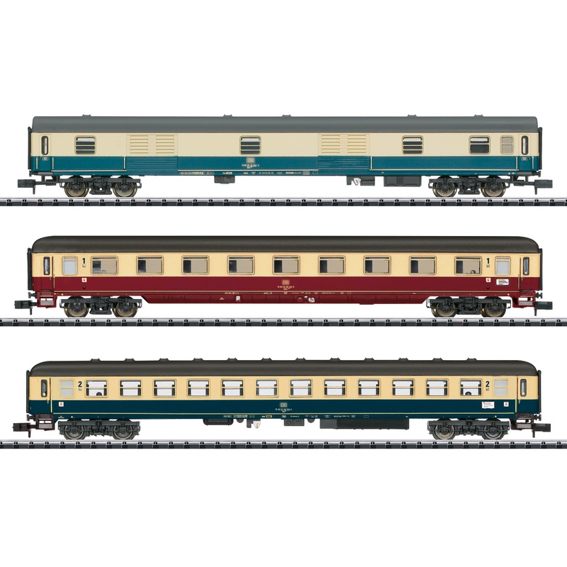 Passenger carriage set 2 express train carriages FD 1922 Berchtesgadener Land DB Ep.V 3-piece