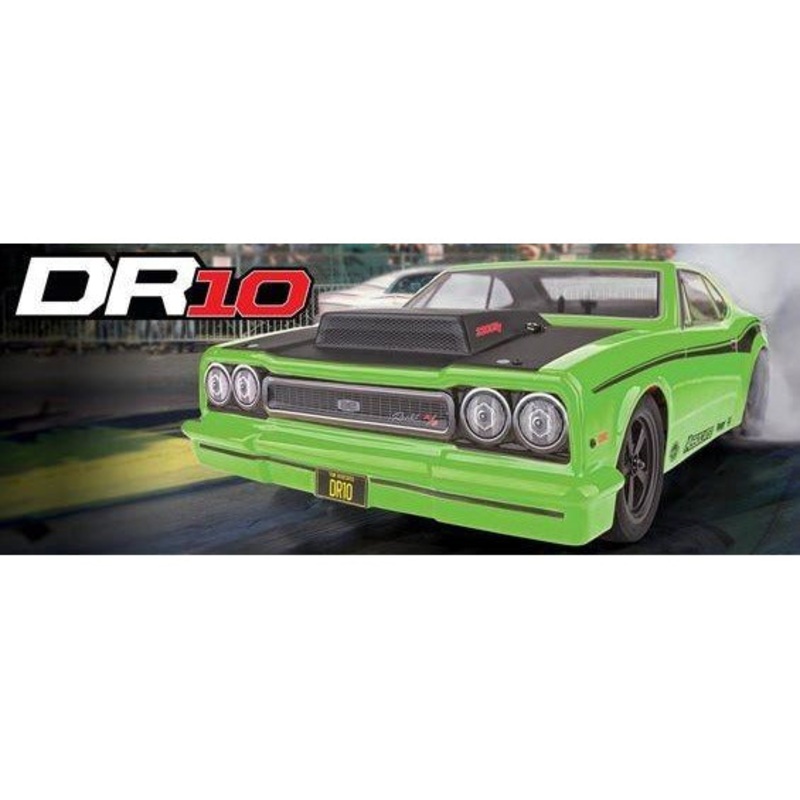 Team Associated 1/10 2WD Drag Race Car RTR Brushless DR10 – Combo Green ASC70026C