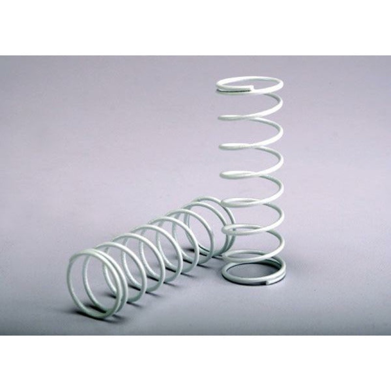 TRA2458A Front Shock Spring Set (White) (2)