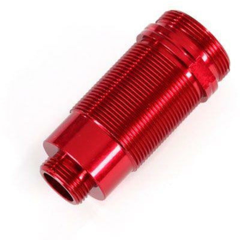 TRA7466R Body, GTR Long Shock, Aluminum – Red Anodized (PTFE-coated bodies) (1)