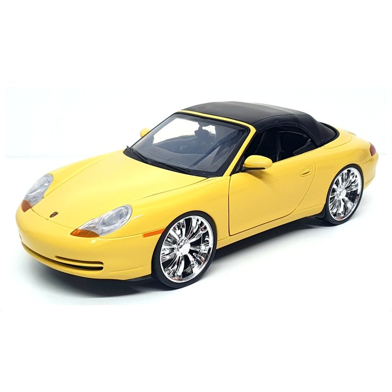 UT Models 1/18 Scale 28723E – Porsche 996 With Custom Wheels – Yellow