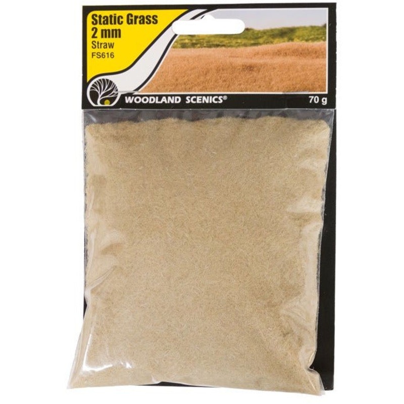 Woodland Scenics Static Grass – 2mm (Straw) WOO616