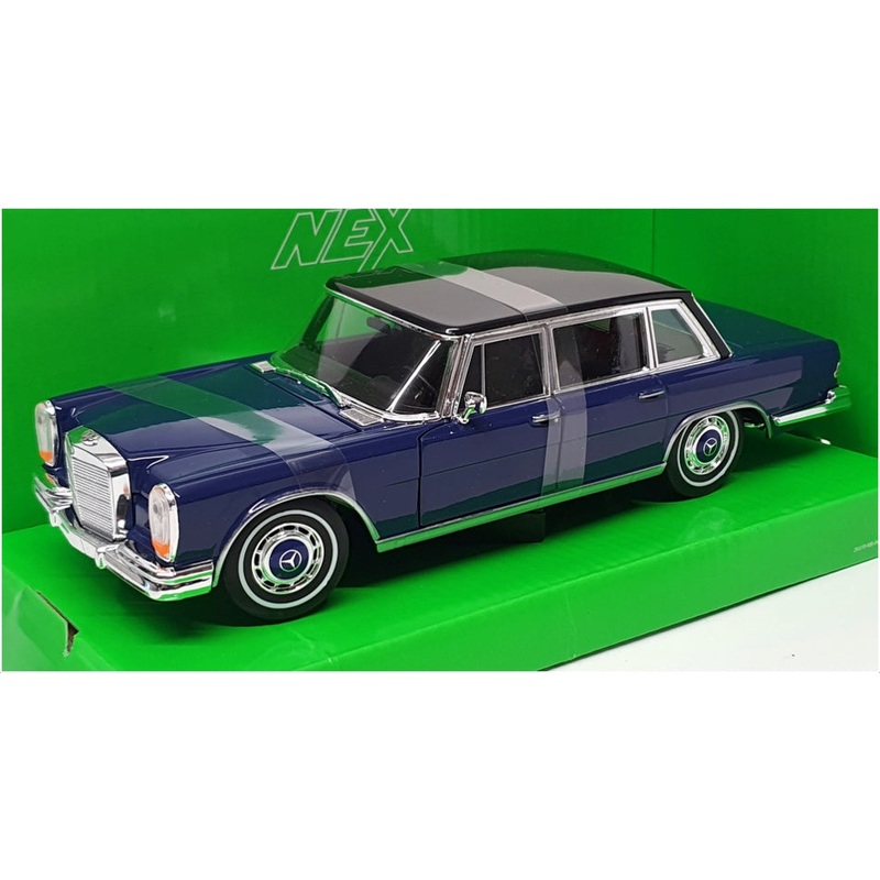 Welly NEX 1/24 Scale 24121W – 1963 Mercedes Benz 600 – Blue/Black
