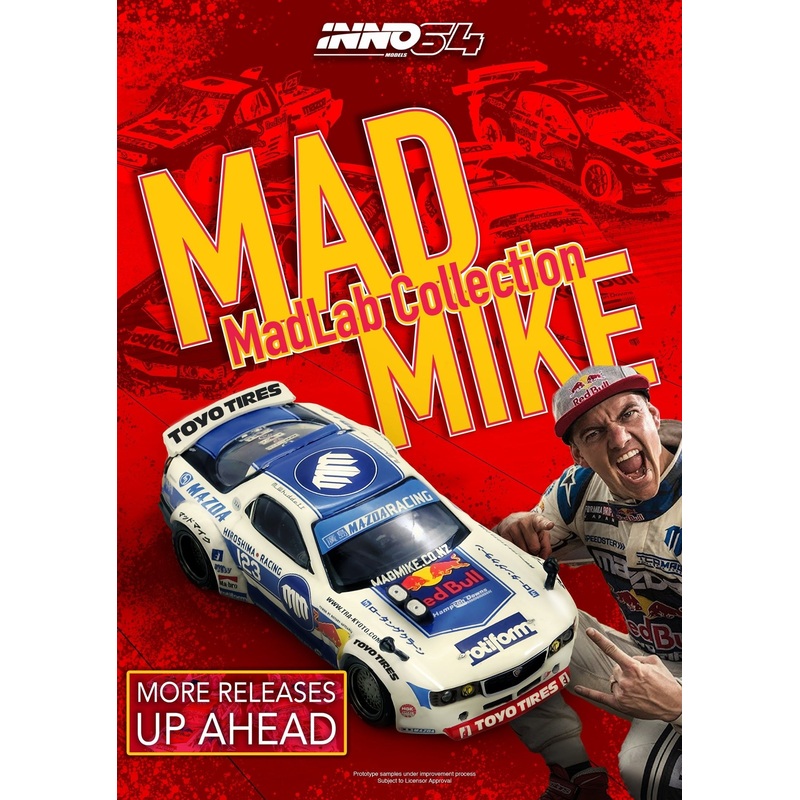 (PRE-ORDER) INNO64 1:64 Mazda RX7 (FD3S) Pandem Rocket Bunny MADBUL MADLAB COLLECTION 001