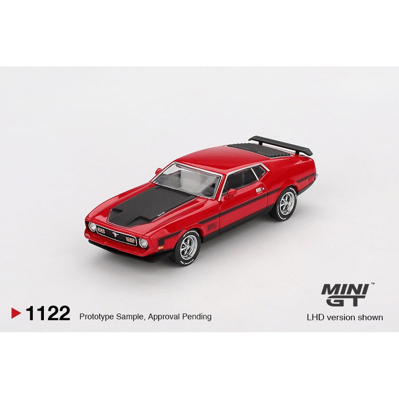 (PRE-ORDER) Mini GT 1:64 Ford Mustang Mach1 1971 Race Red MGT01122-L