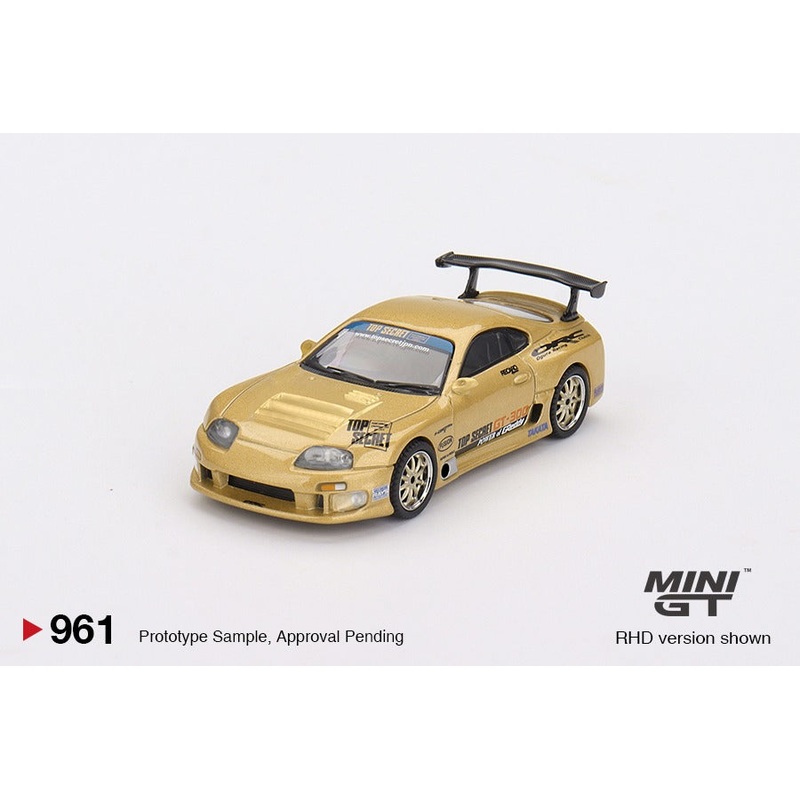 (PRE-ORDER) MINI GT 1:64 Toyota Supra (A80) Top Secret GT-300 Top Secret Gold MGT00961-BL BLISTER