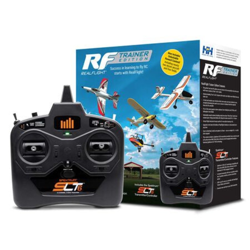 RealFlight Trainer Edition Flight Simulator w/Spektrum SLT6 Transmitter – RFL-1211