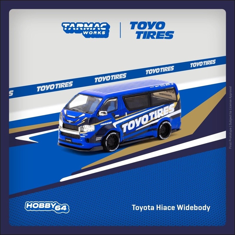 Tarmac Works 1:64 Toyota Hiace Widebody TOYO TIRES