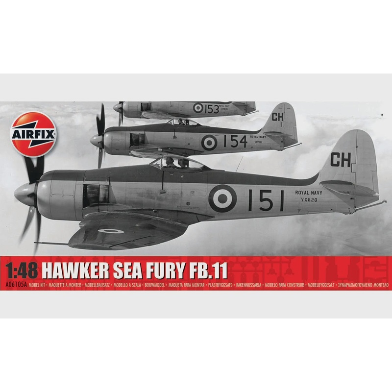 Hawker Sea Fury FB.II 1/72 #06105A by Airfix