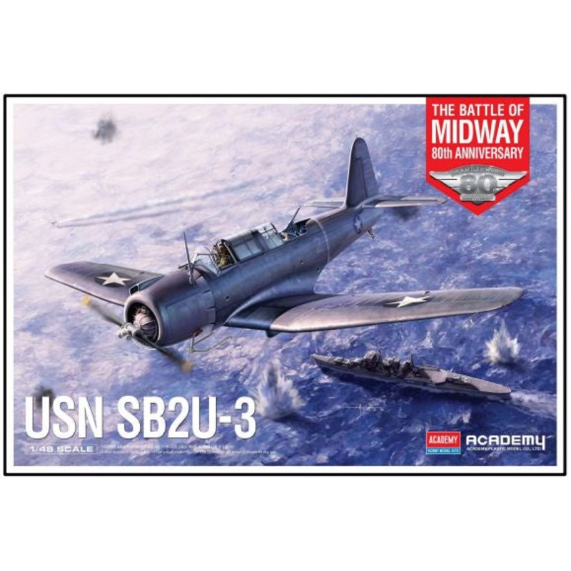 USN SB2U-3 Battle of Midway 80th Anniversary 1/48 #12350 by Academy
