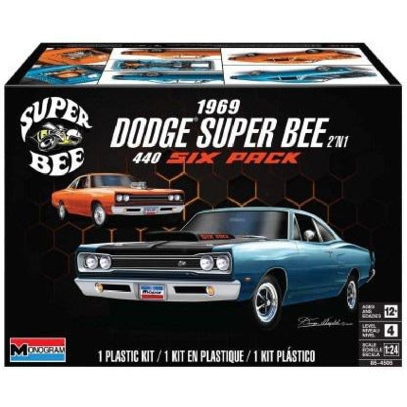 1969 Dodge Super Bee 2’n1 440 Six Pack 1/24 #4505 by Monogram