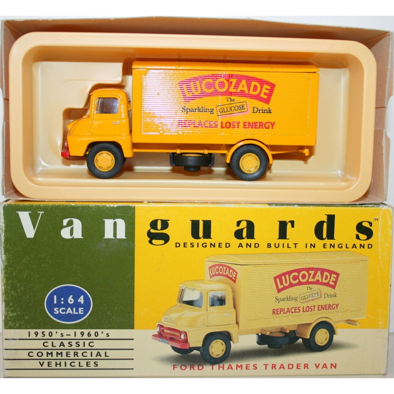VANGUARDS 1/64 VA6004 FORD THAMES TRADER VAN LUCOZADE