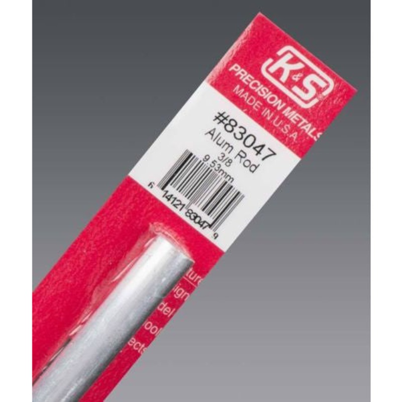 K&S Aluminum Rod – 3/8 (1pc) KSE83047