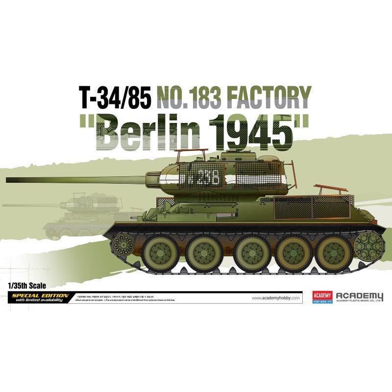 T-34/85 No.183 Factory Berlin 1945 1/35 by Academy