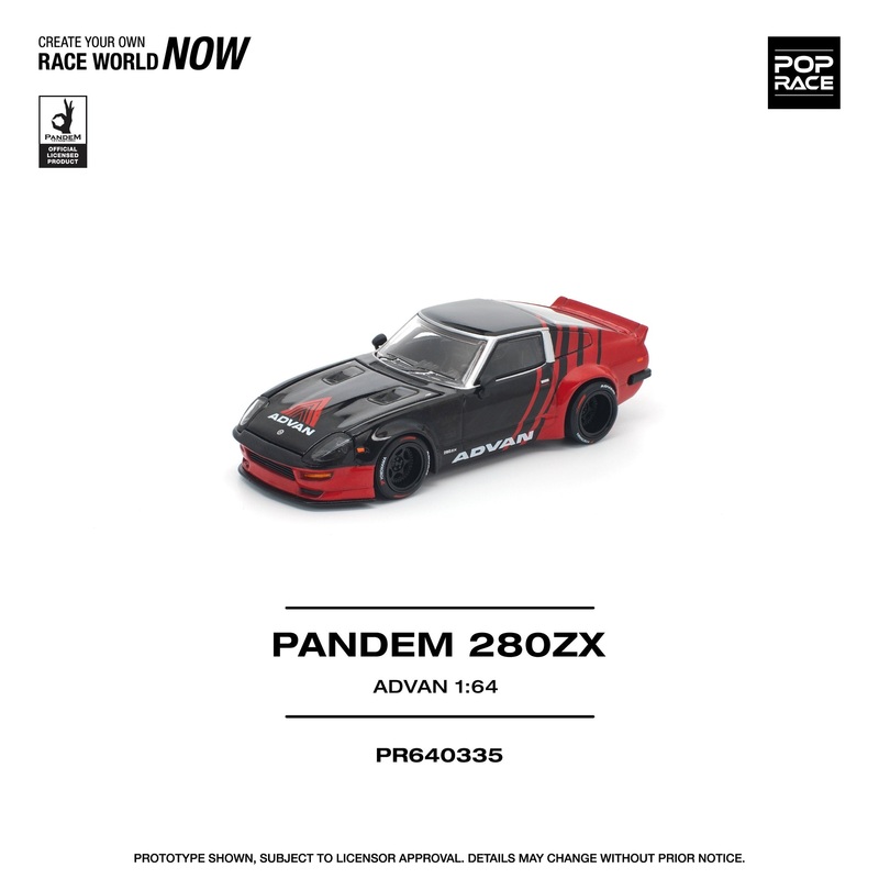 (PRE-ORDER) Pop Race 1:64 Nissan Pandem 280ZX Advan