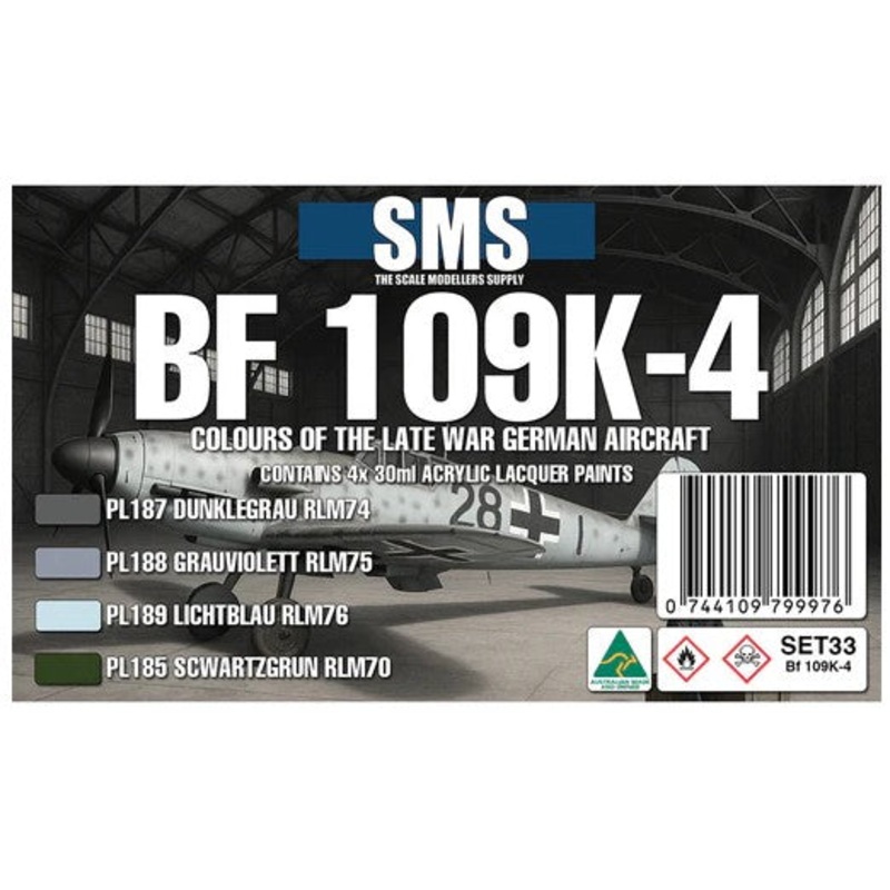SMS BF109K-4 Colour Set #33