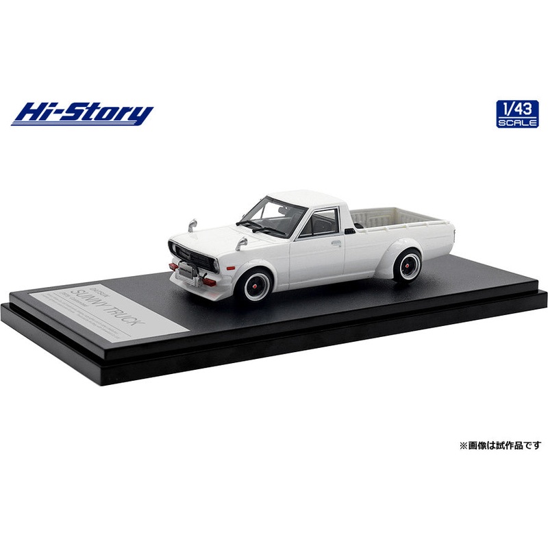 [ Back-order ] Hi-Story HS445WH 1:43 DATSUN SUNNY TRUCK 1979Customized White resin model car