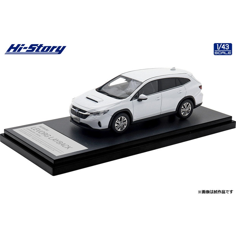 [ Back-order ] Hi-Story HS502WH 1:43 SUBARU LEVORG LAYBACK Limited EX 2024 Ceramic White resin model car