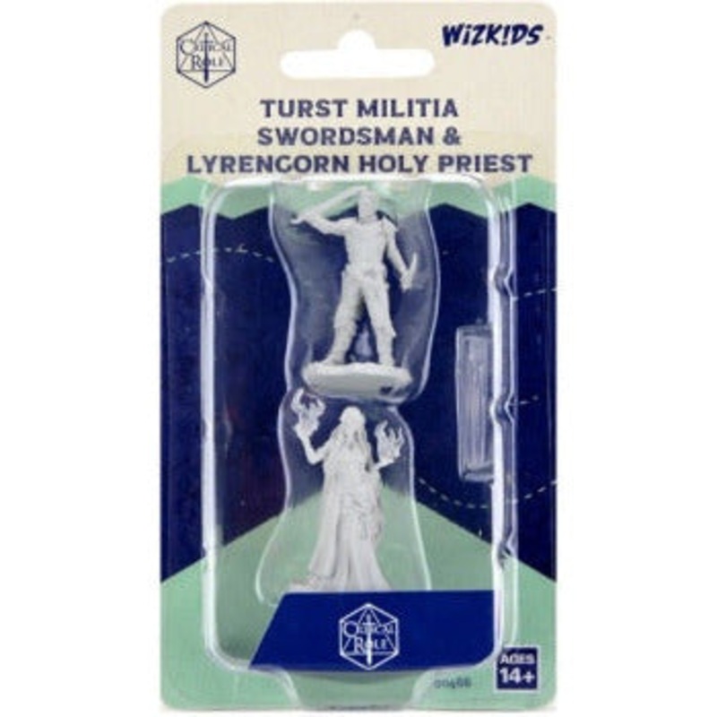 Critical Role Unpainted Mini – Turst Swordsman/Lyrengorn 90468