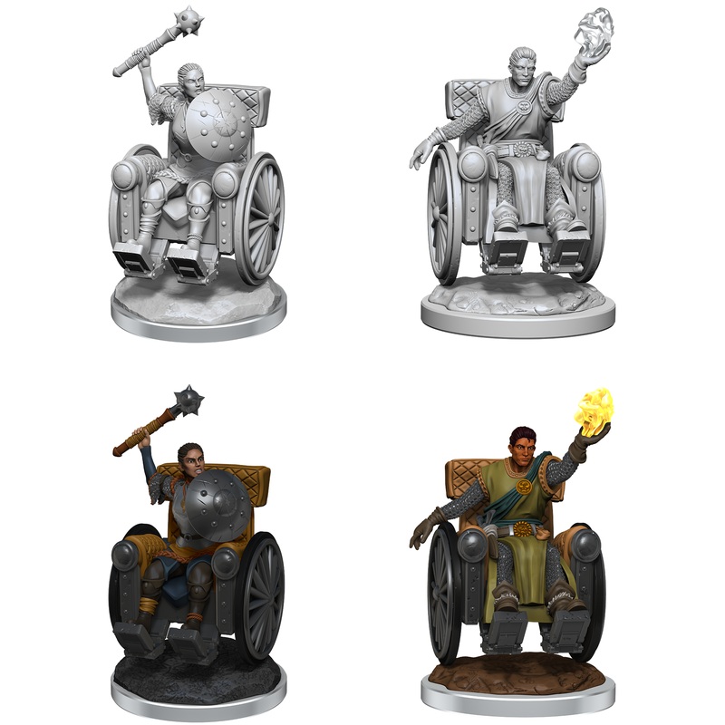D&D Unpainted Mini – Human Clerics 90523