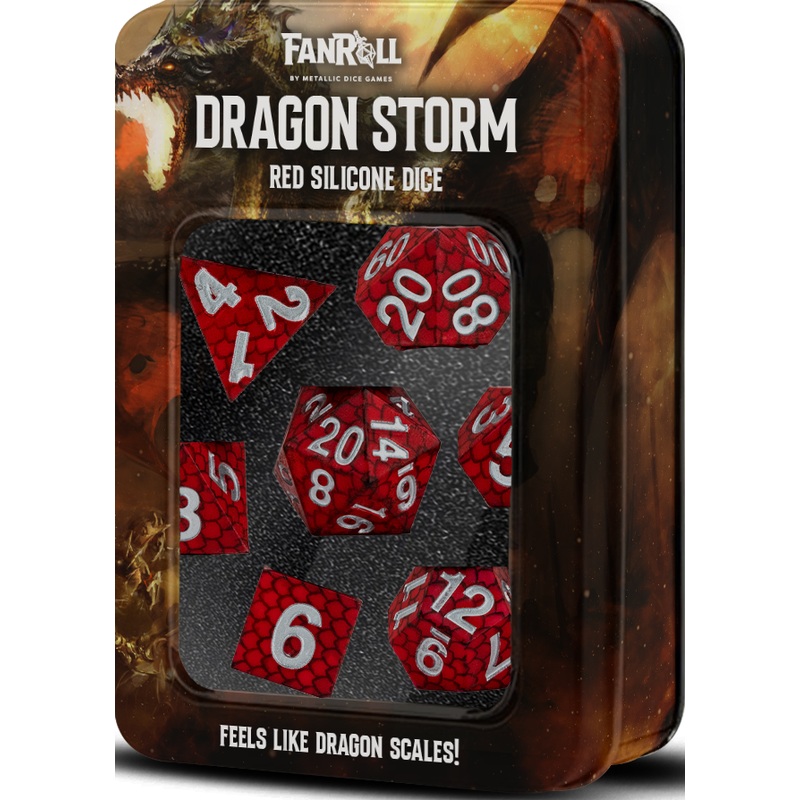Fanroll Silicone 7 Dice Set – Assorted