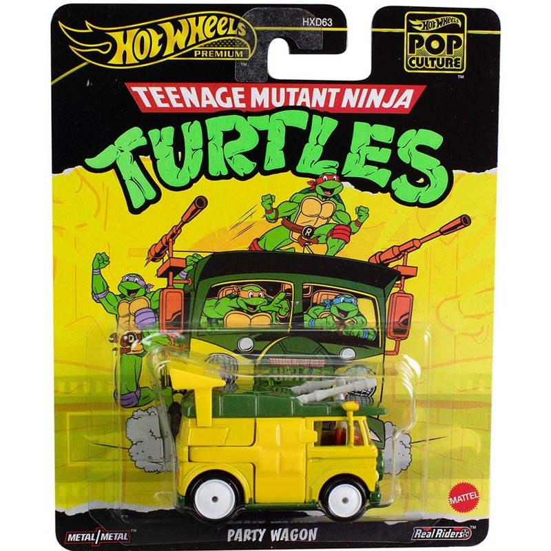 Hot Wheels Premium 1:64 Pop Culture Teenage Mutant Ninja Turtles Party Wagon
