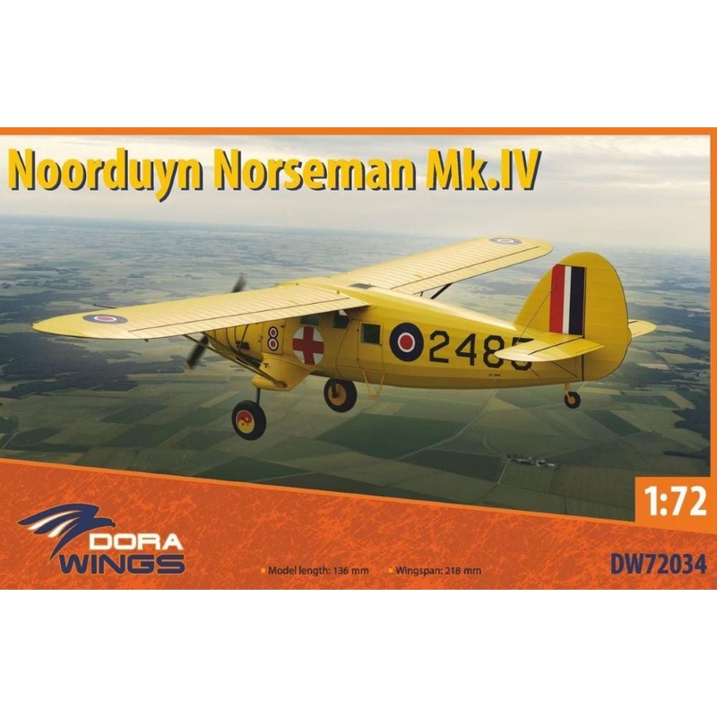 Noorduyn Norseman Mk IV Aircraft 1/72 #72034 by Dora Wings