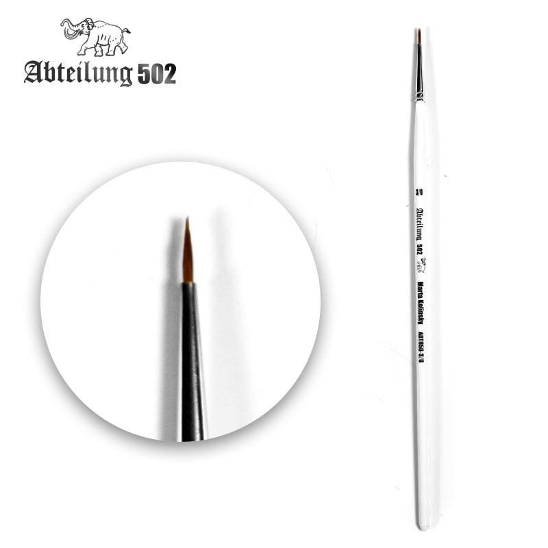 Abteilung502 Brush Marta Kolinsky Round 000 – ABT850-000