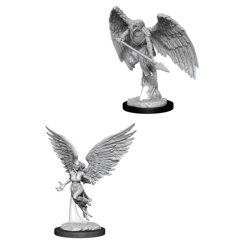 D&D Unpainted Mini – Harpy and Aarakocra 90026