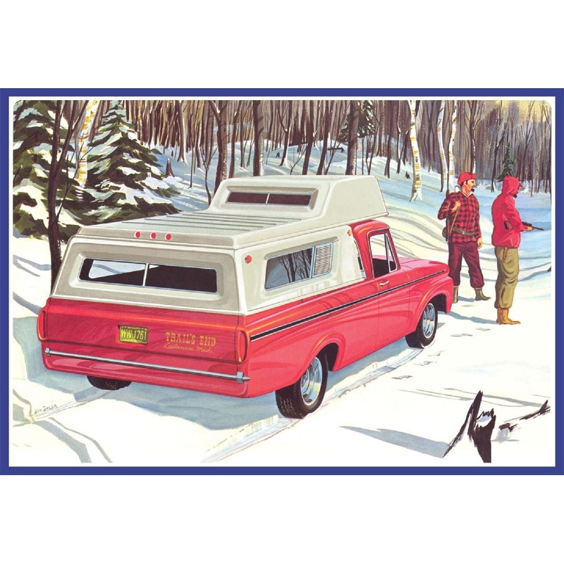 1963 Ford F100 Camper Pickup 1/25 Model Car Kit #1412/12 by AMT