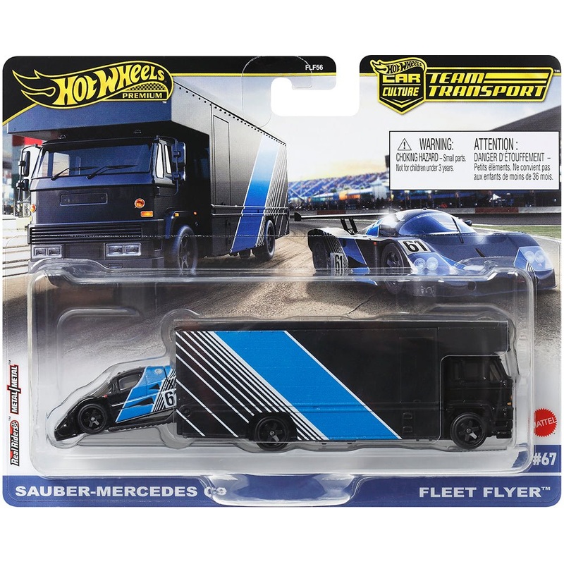 Hot Wheels Premium 1:64 Car Culture Team Transport – Sauber-Mercedes C9 / Fleet Flyer