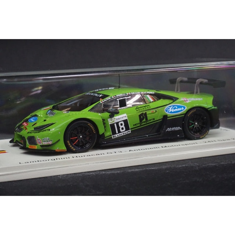 1:43 SPARK SB306 Lamborghini Huracan GT3 Antonelli Motorsport SPA 24h 2018 #18