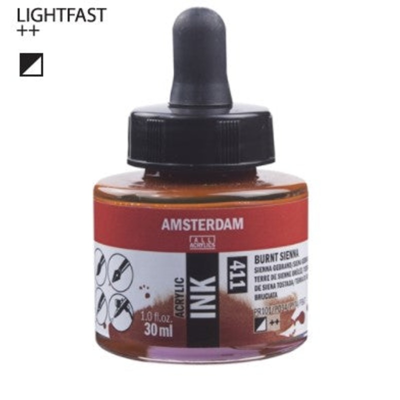 Amsterdam Acrylic Ink # 411 Burnt Sienna