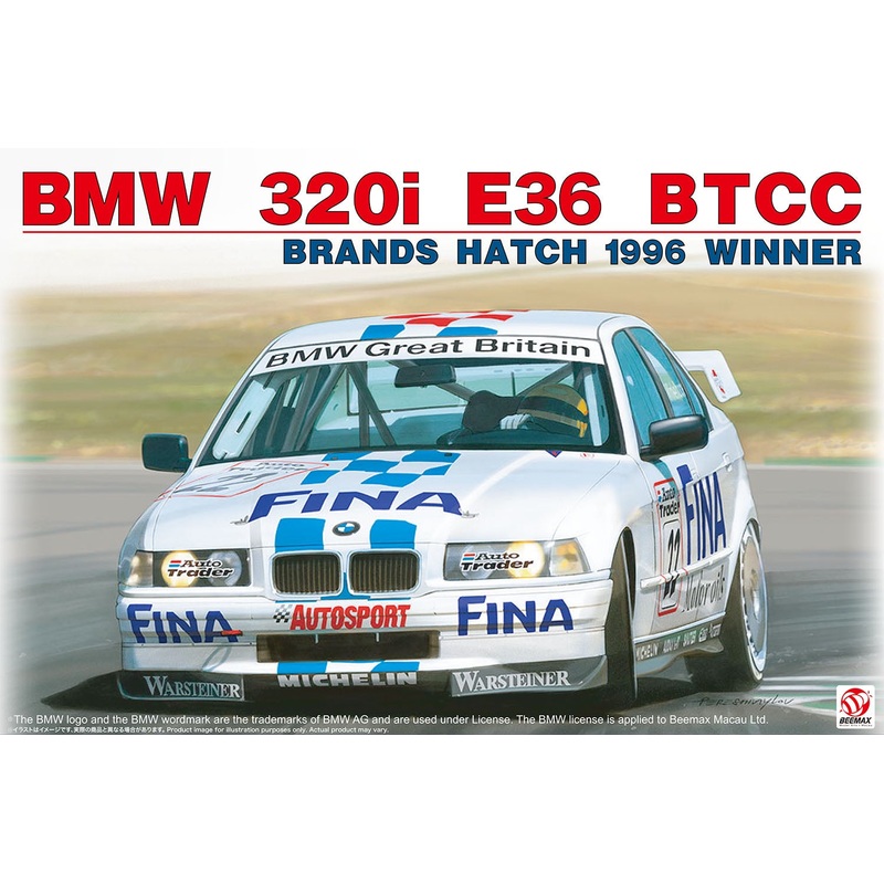 BMW 320i E36 BTCC Brands Hatch 1996 Winner 1/24 #BX24045 by Platz