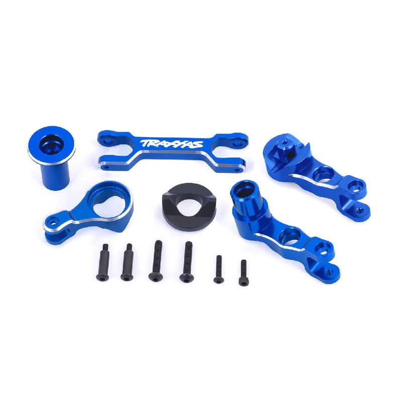 Traxxas Steering Bellcranks (L&R)/Draglink (6061-T6 AL Blue) TRA7746-BLUE