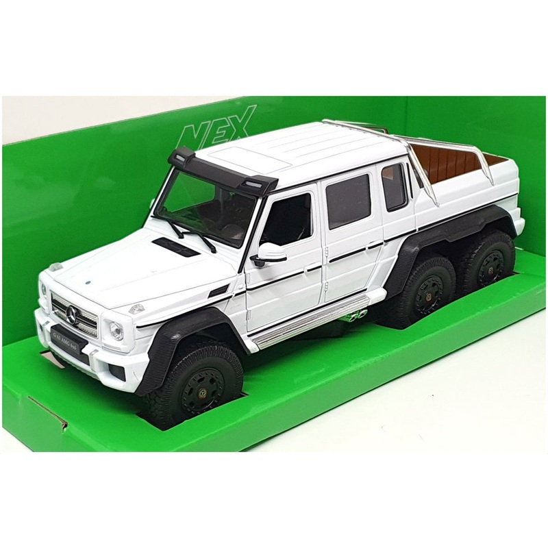 Welly NEX 1/24 Scale 24061W – Mercedes Benz G 63 AMG 6×6 – White