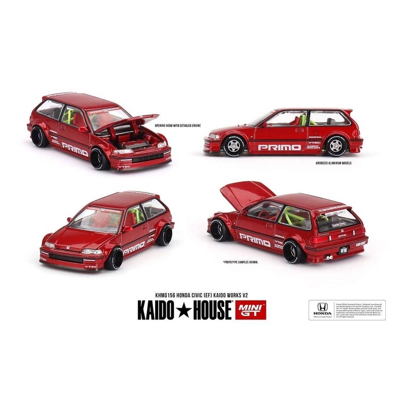 (PRE-ORDER) Mini GTx Kaido House 1:64 Honda Civic (EF) Kaido Works V2 KHMG156